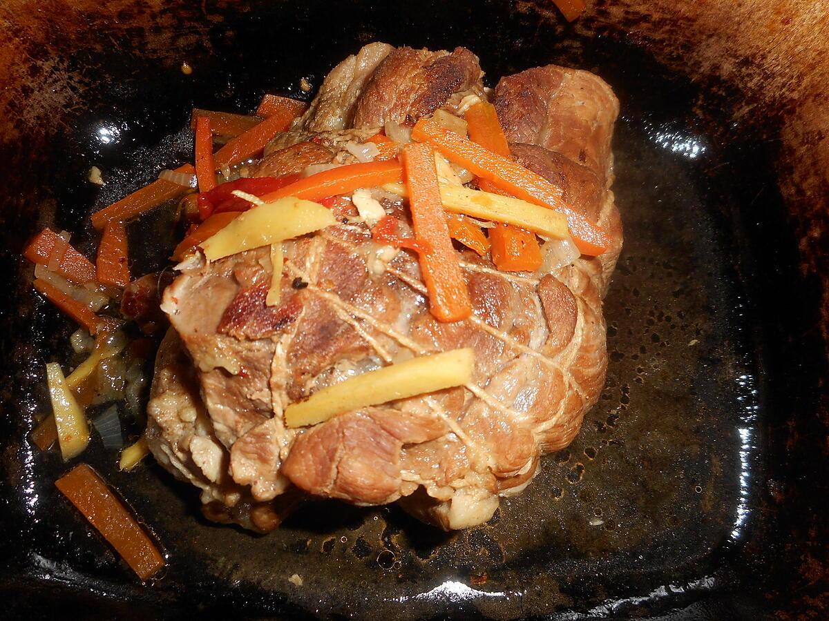 recette Roti de porc au gingembre et au miel