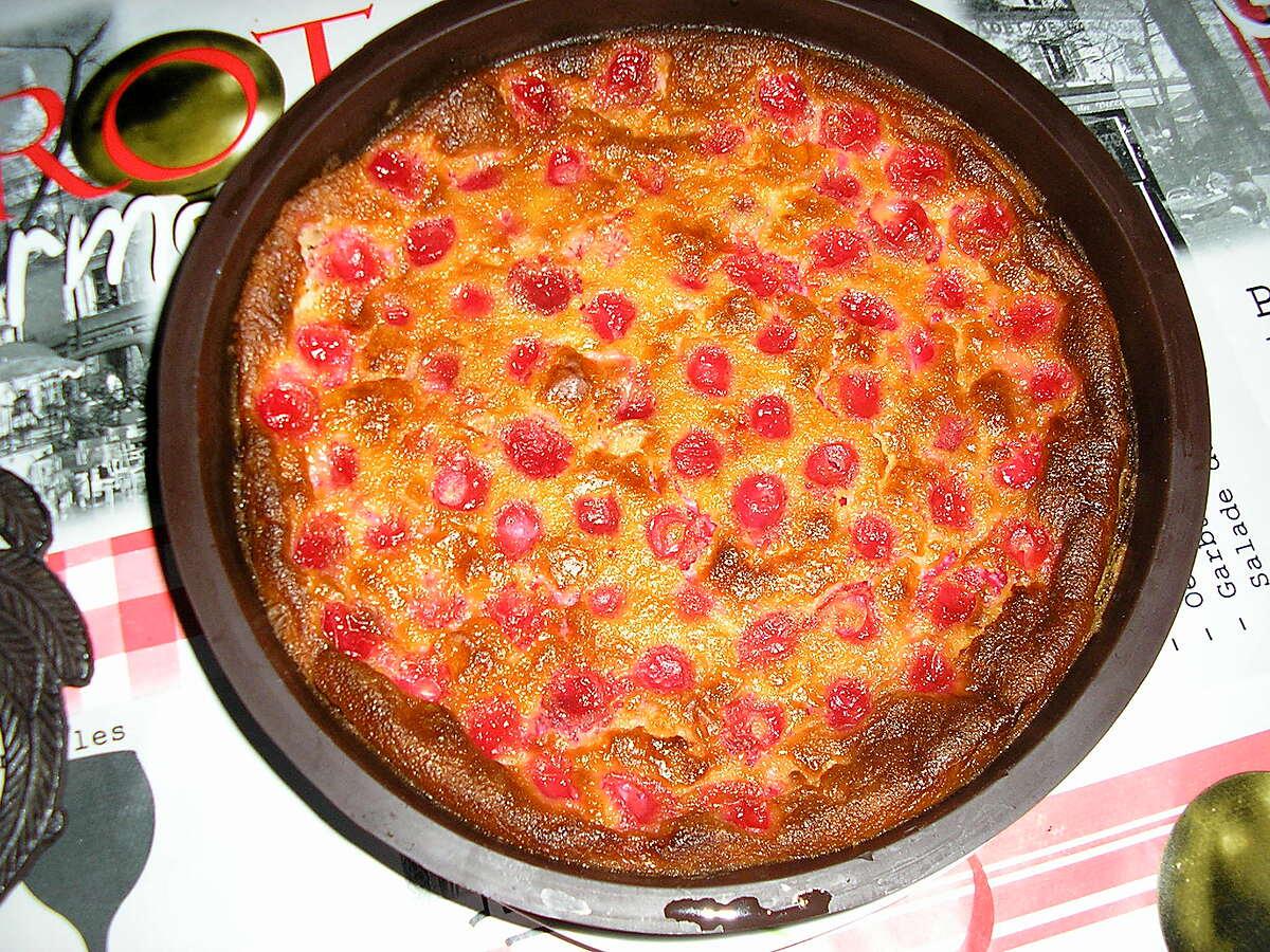 recette clafouti cerises , chocolat blanc