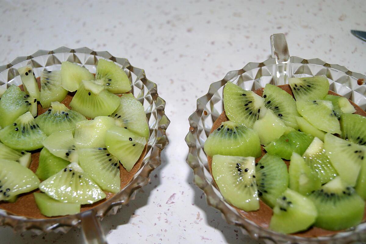 recette Mousse au chocolat à l'Itallienne et kiwis ou fraises