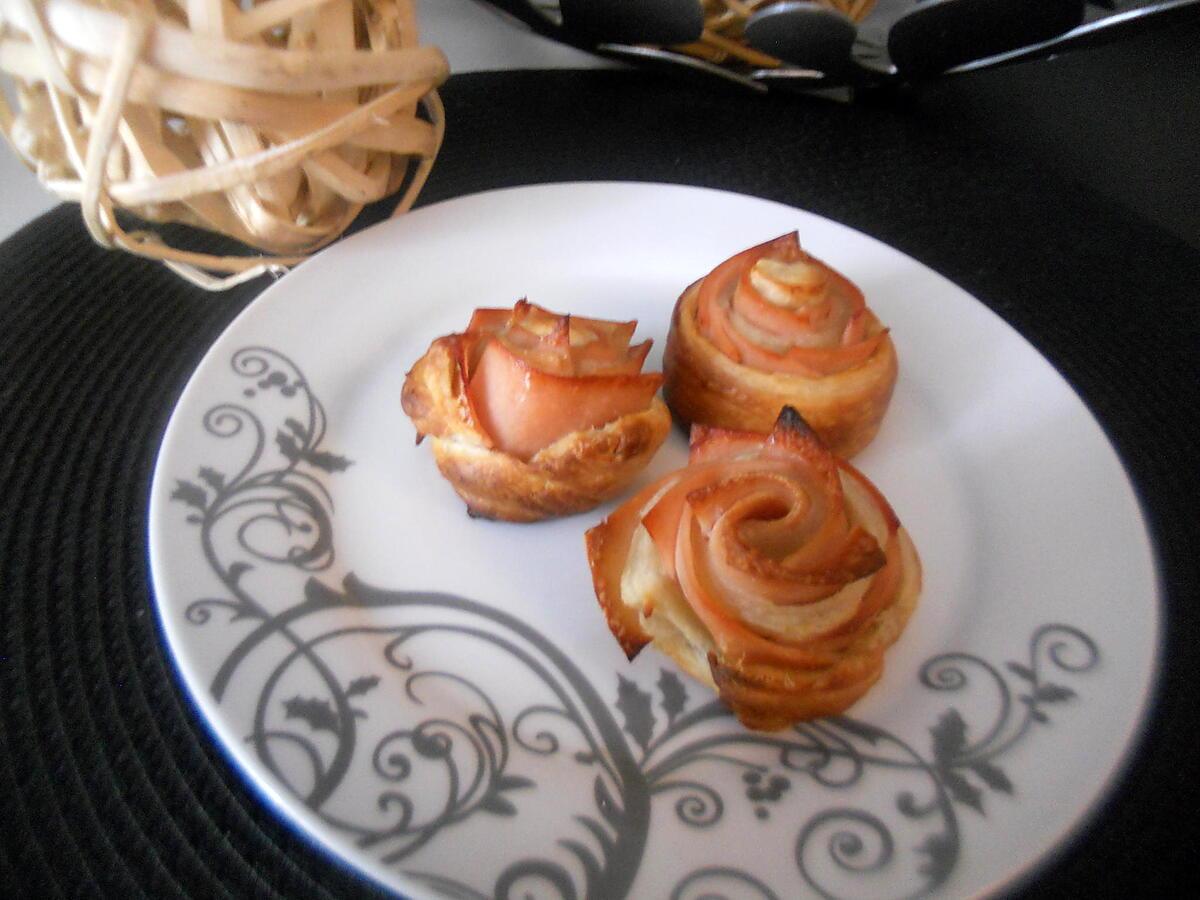 recette Roses au jambon