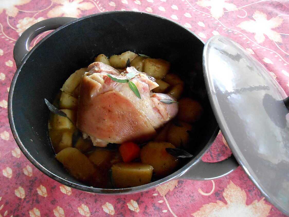 Recette de Jarret de porc et ses petits légumes