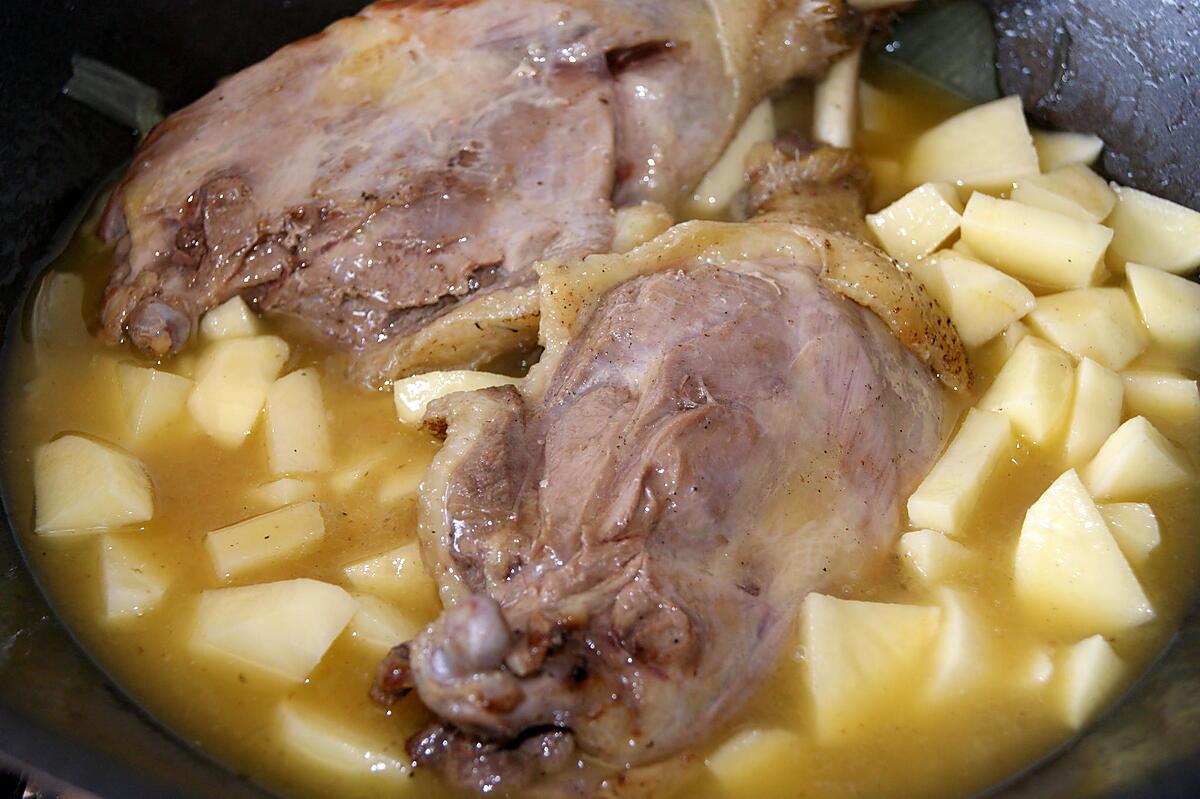 recette Cuisses d'oie (ou de canard) caramélisées et aux kiwis