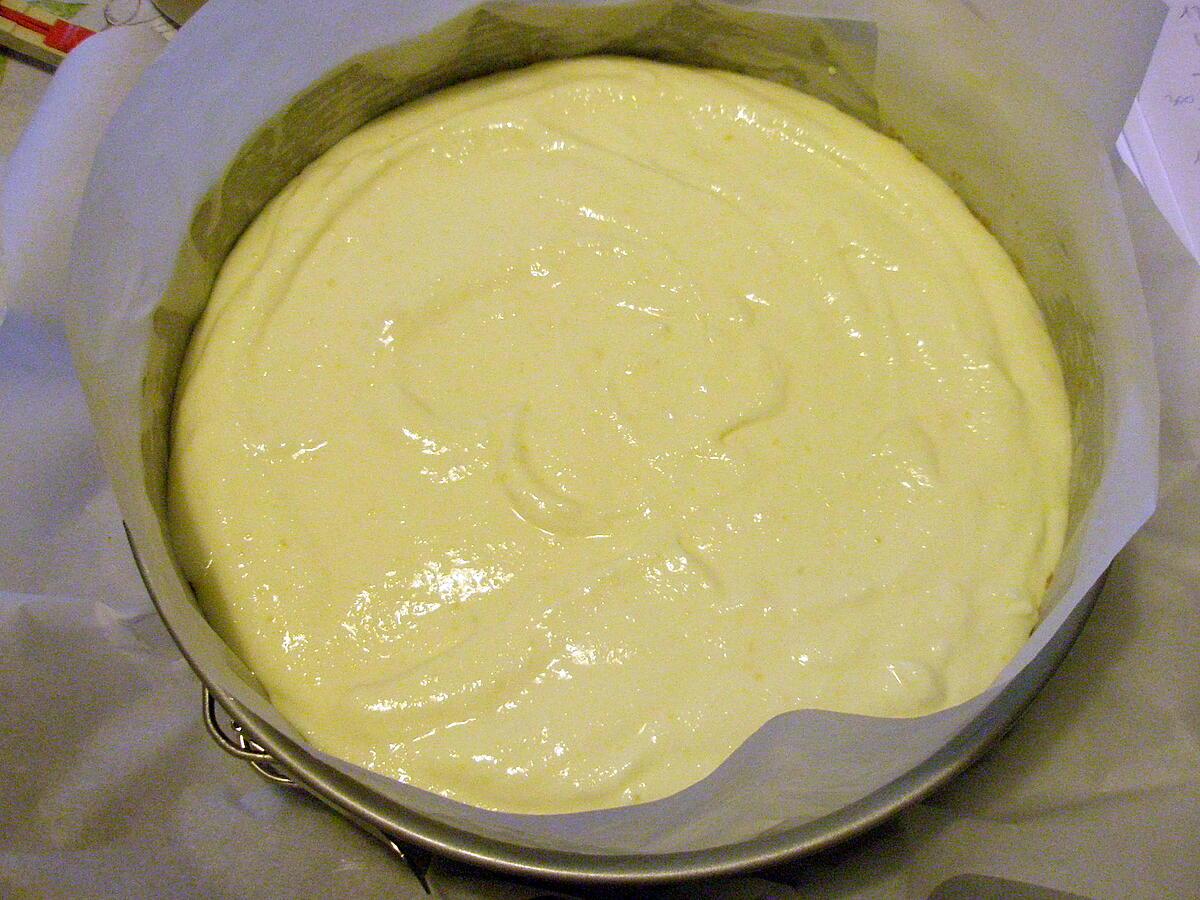 recette Mon cheesecake au citron et lemon curd,premier essai...