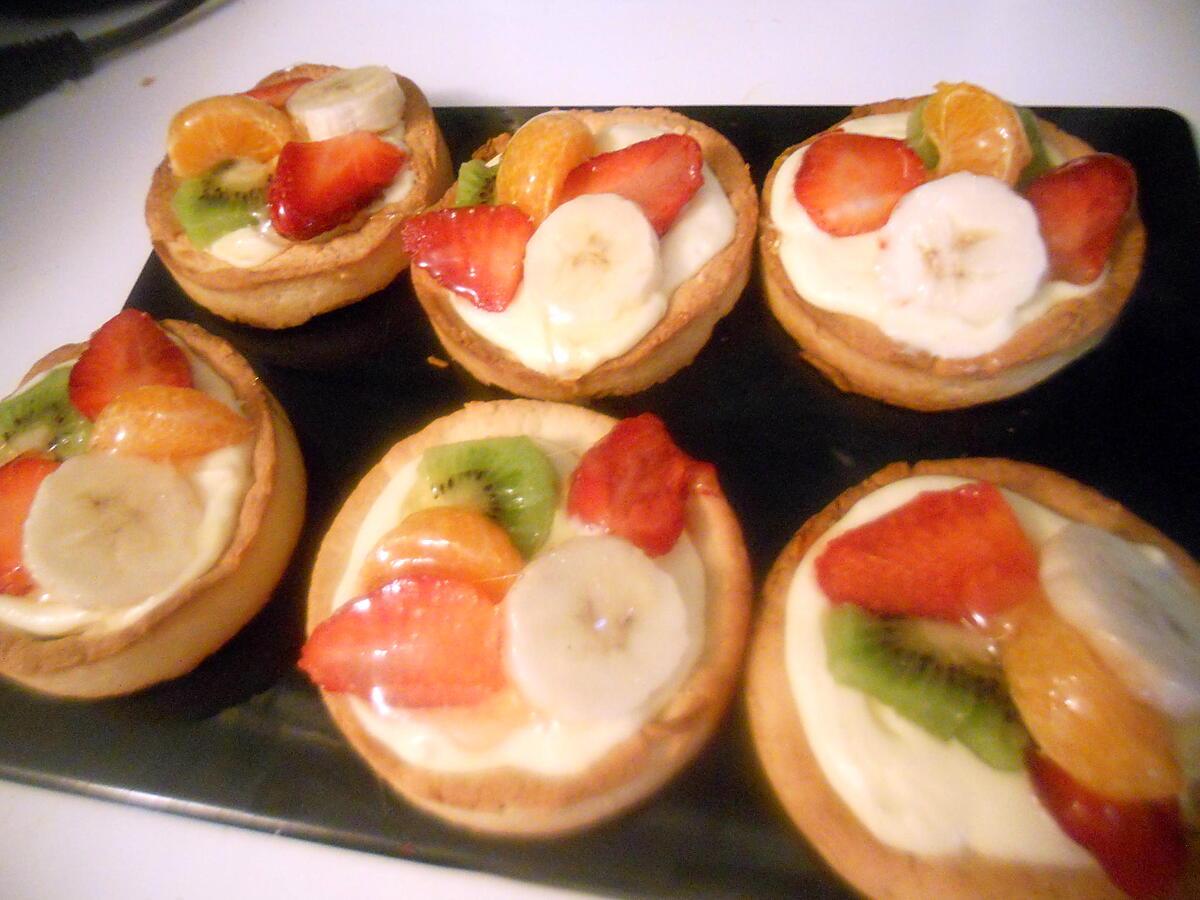 recette Tartelettes aux fruits