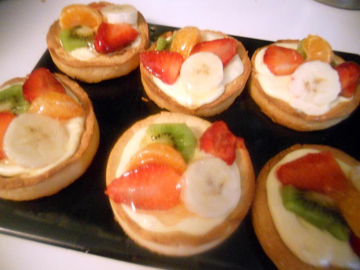 recette Tartelettes aux fruits