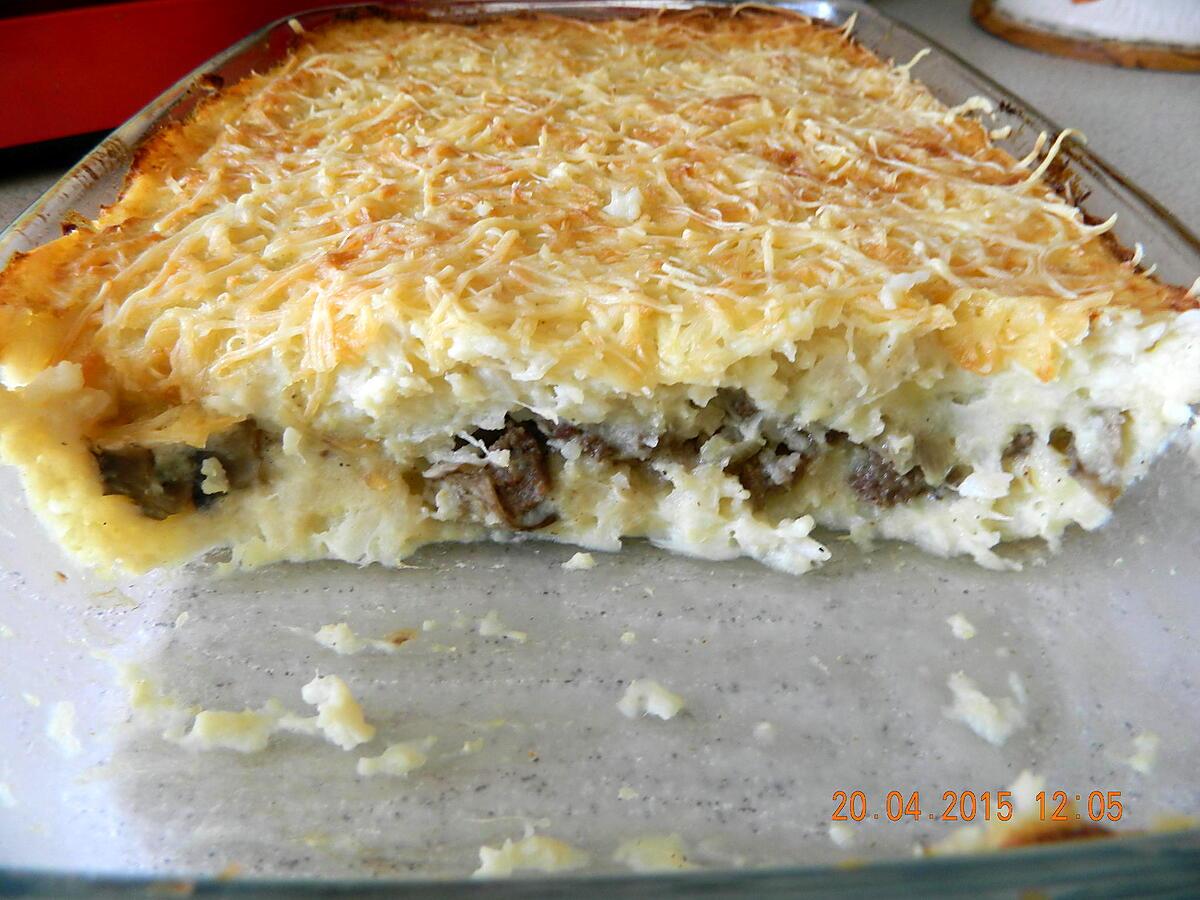 recette Hachis parmentier de chou-fleur