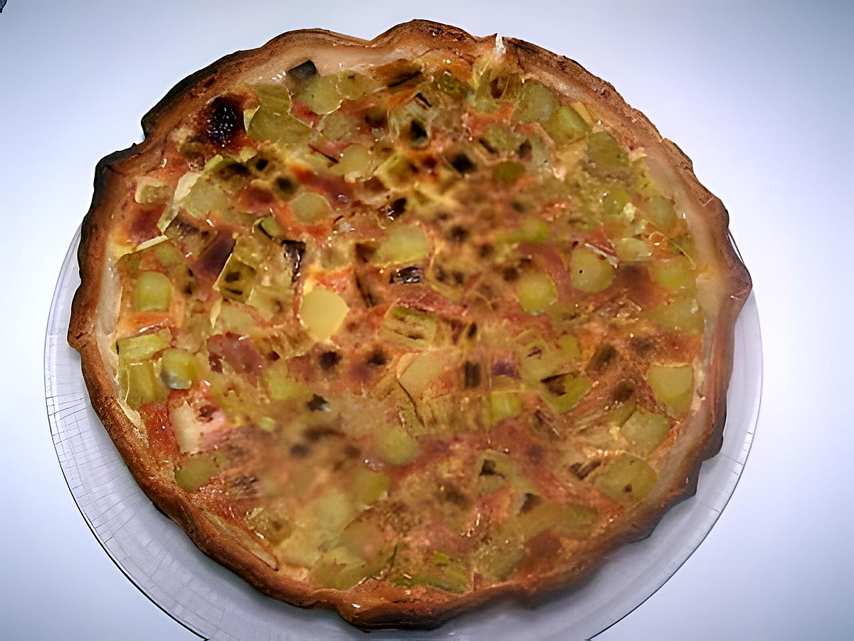 recette tarte rhubarbe à la cannelle