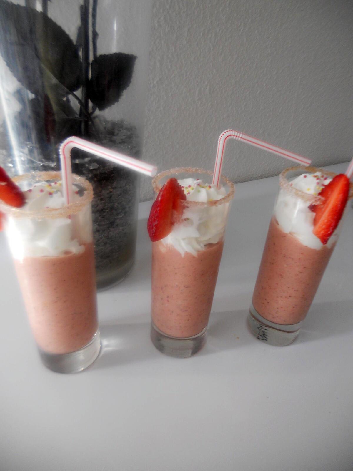 recette Milk shake fraise banane kiwi