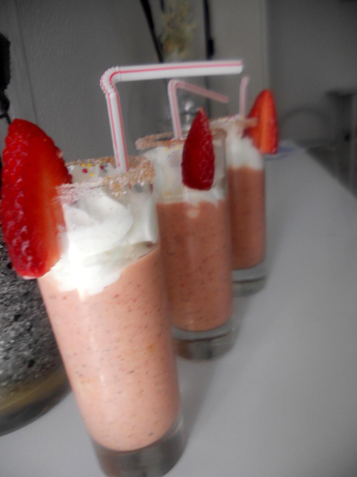 recette Milk shake fraise banane kiwi