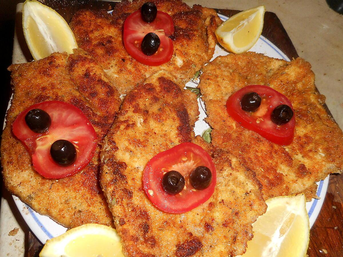 recette Escalope de dinde à  la milanaise