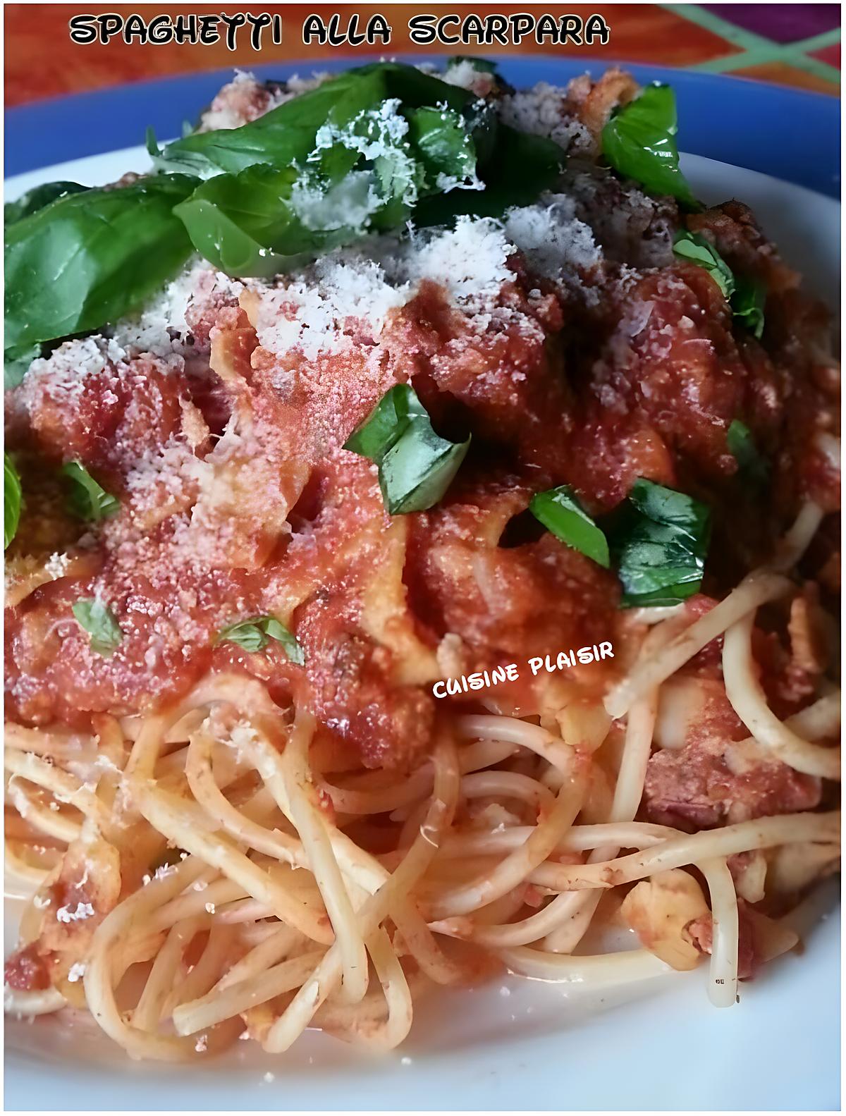 recette Spaghetti alla scarpara