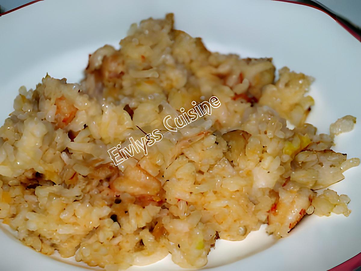 recette Riz safarné aux queues d'écrevisse