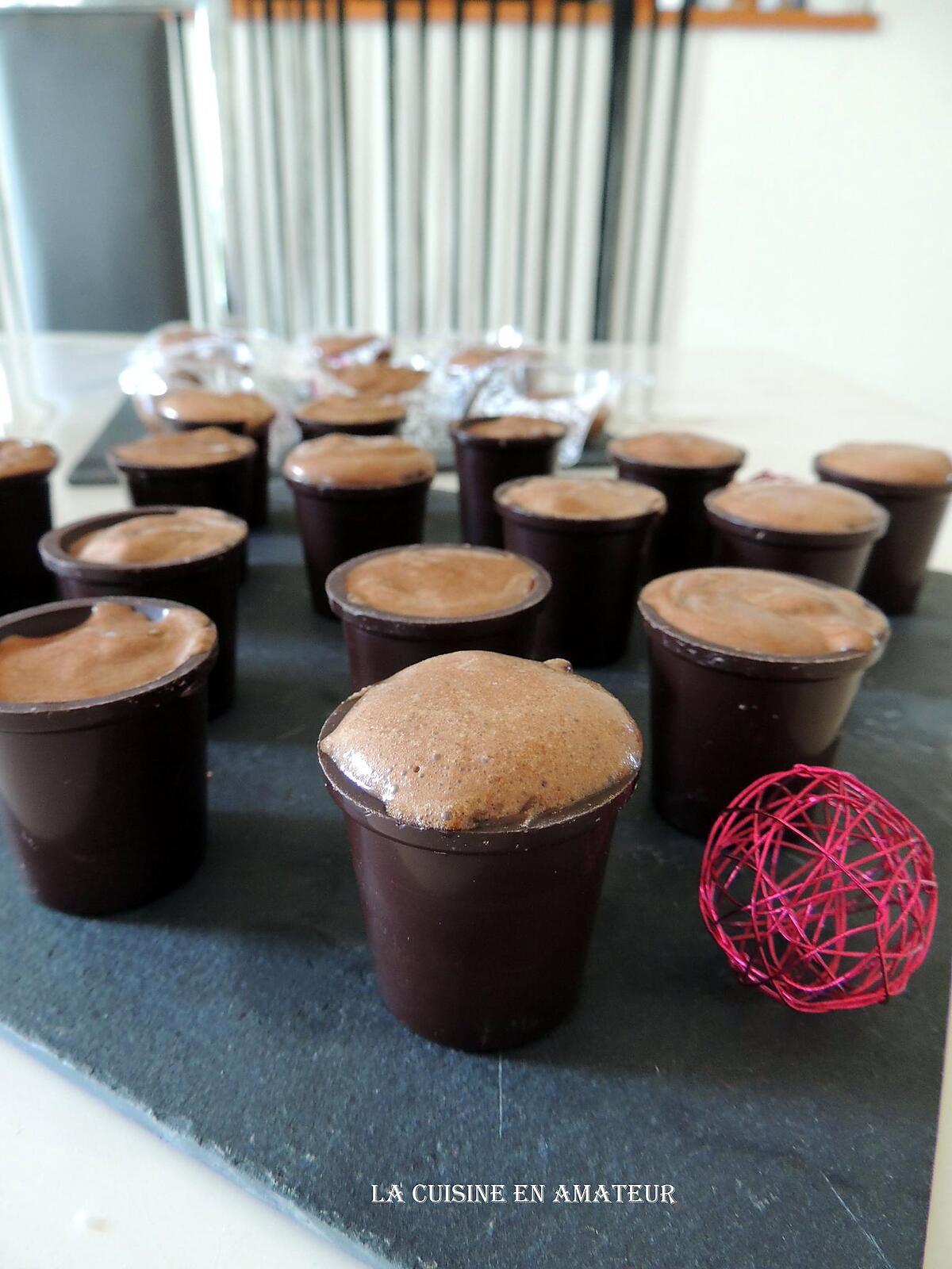 recette Verrine en chocolat et mousse chocolat