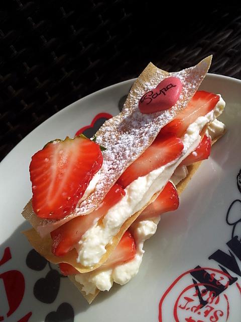 recette Mille-Feuille de Brick Fraise-chantilly