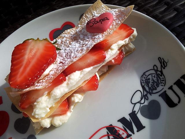 recette Mille-Feuille de Brick Fraise-chantilly