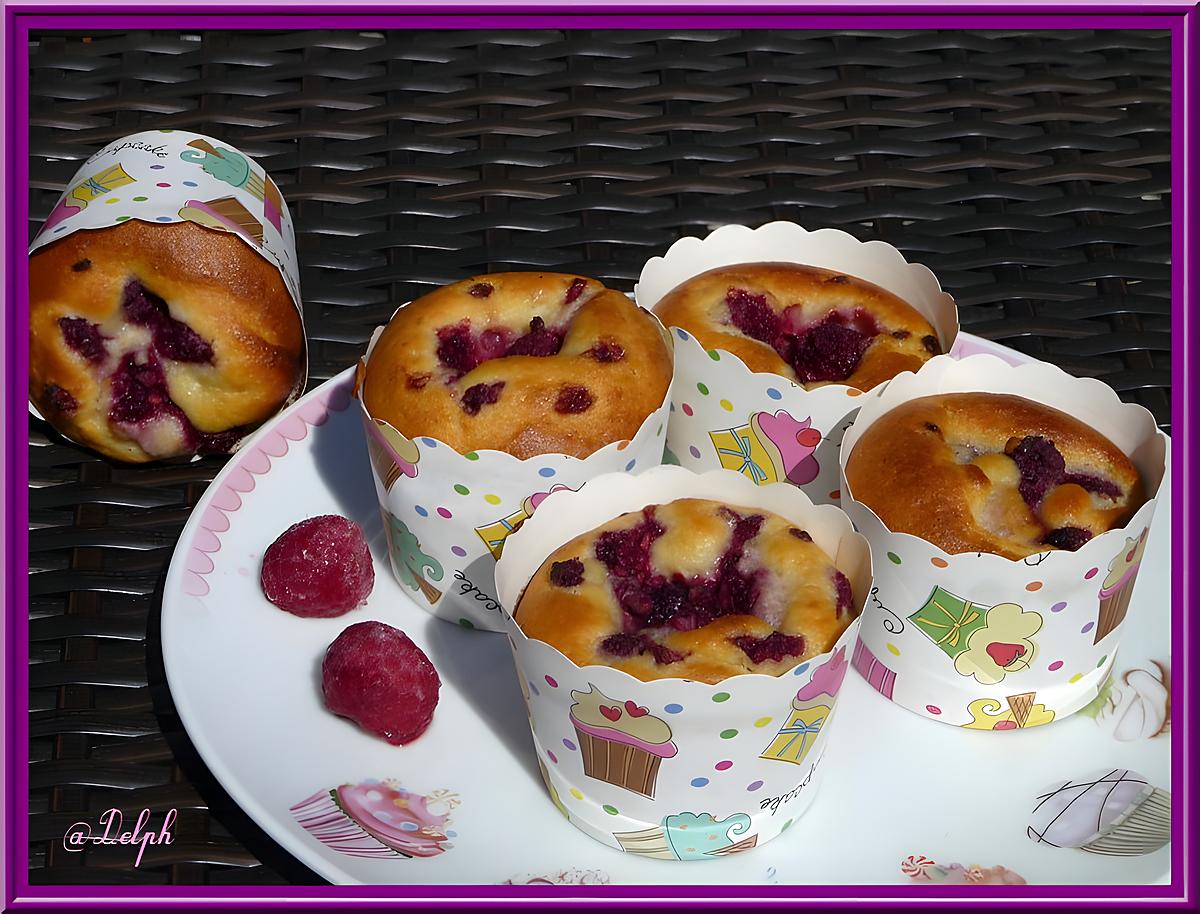 recette Muffins framboises et chocolat blanc