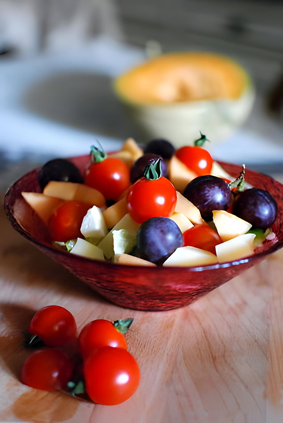 recette La salade arc-en-ciel