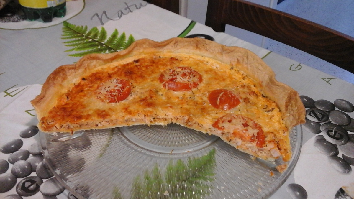 recette QUICHE POULET PAPRIKA SANS CREME