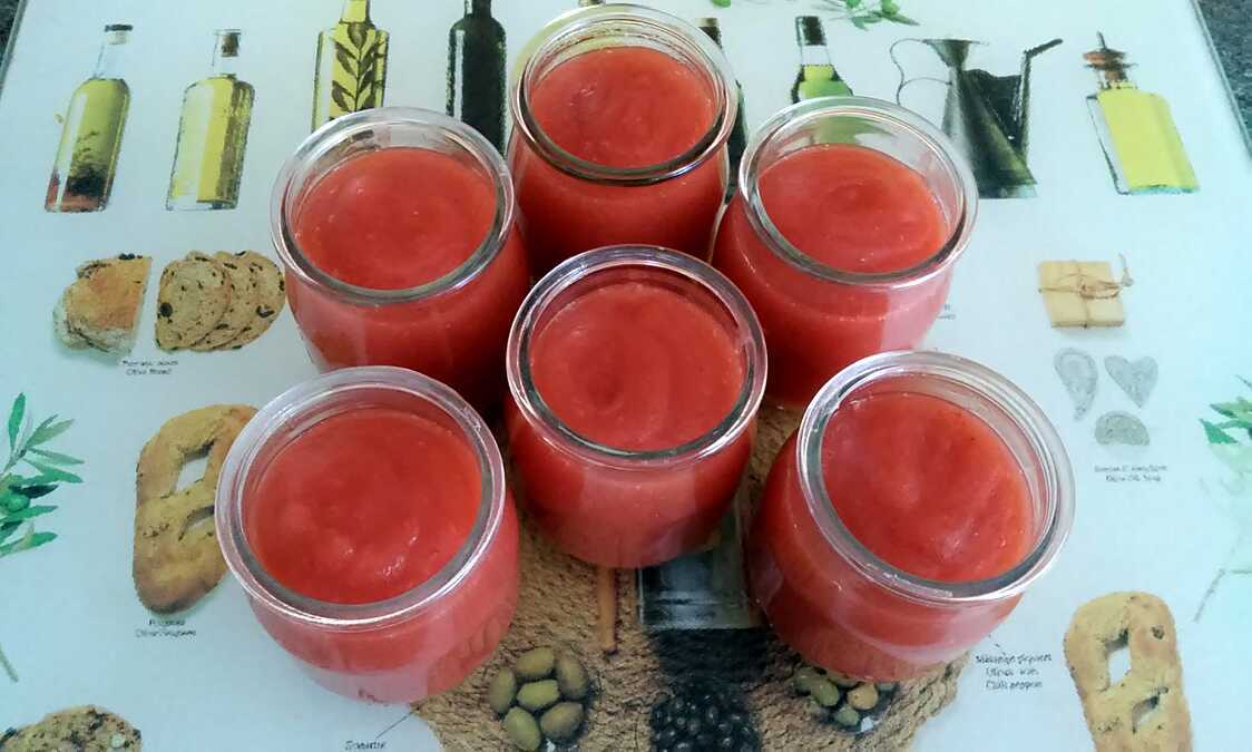 Recette de Compote pommes fraises ( thermomix)