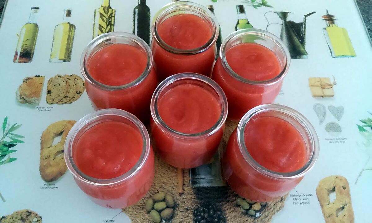 recette compote pommes fraises ( thermomix)