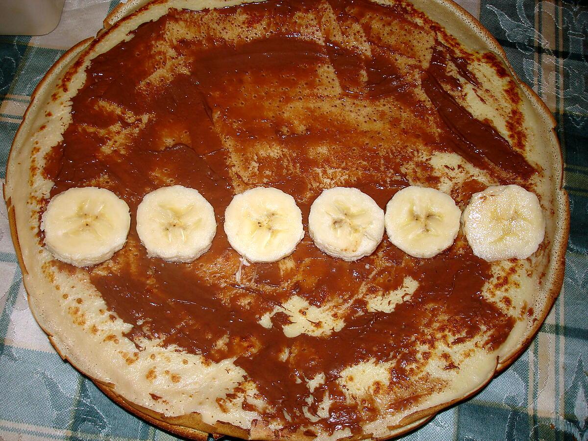 recette crêpes à la banane et au nutella