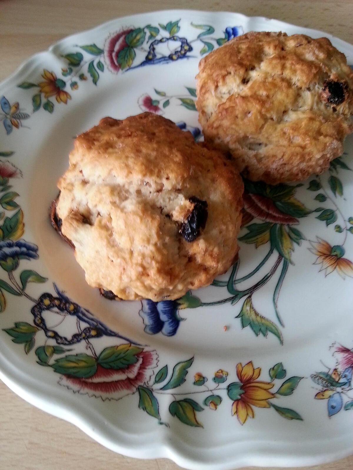 recette Scones cannelle raisins au lait ribot