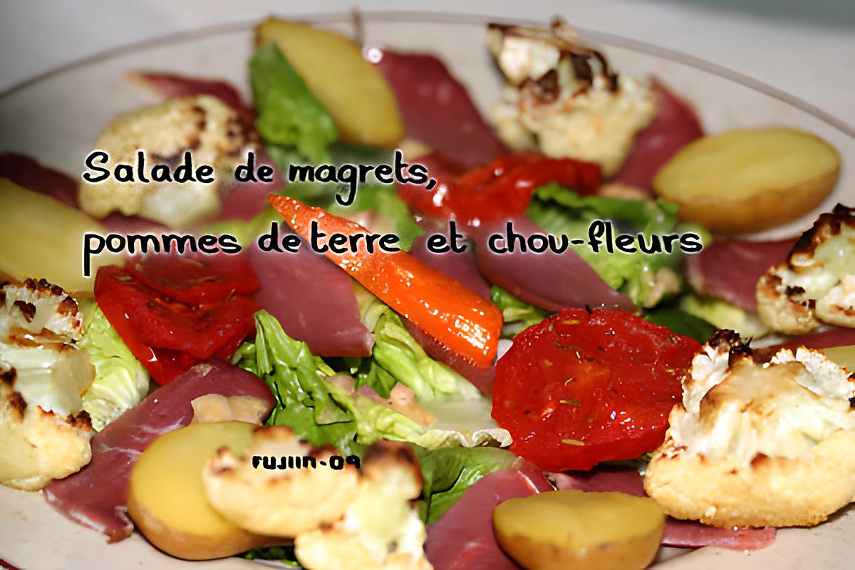 recette Salade de Magrets, pommes de terre et chou-fleurs