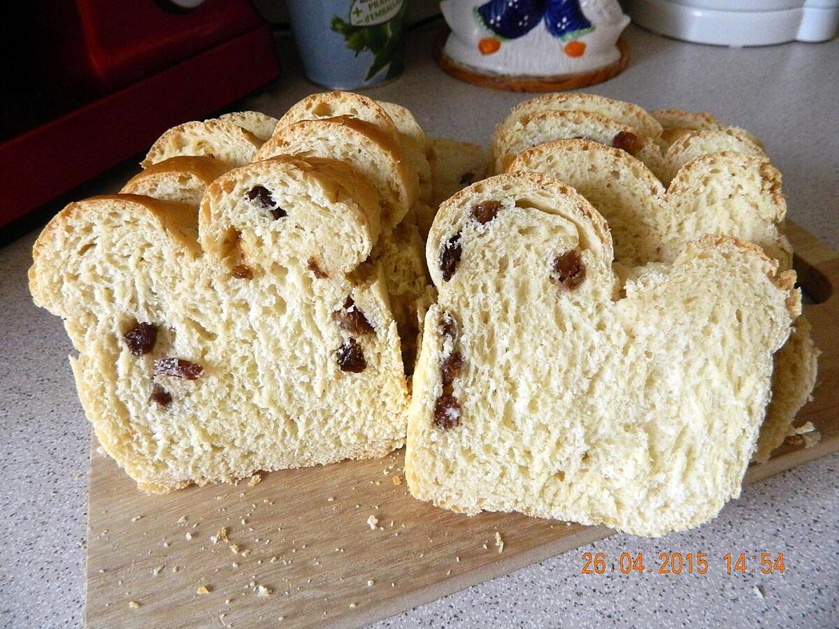 recette Brioche aux petits suisses et raisins