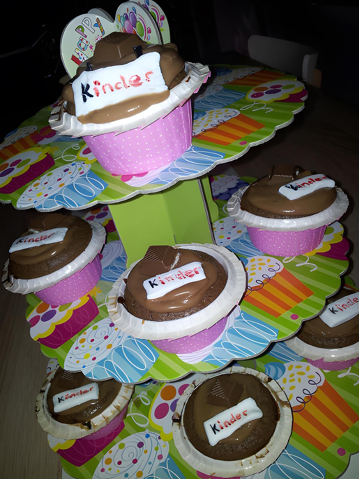 recette Cupfondant au chocolat et kinder