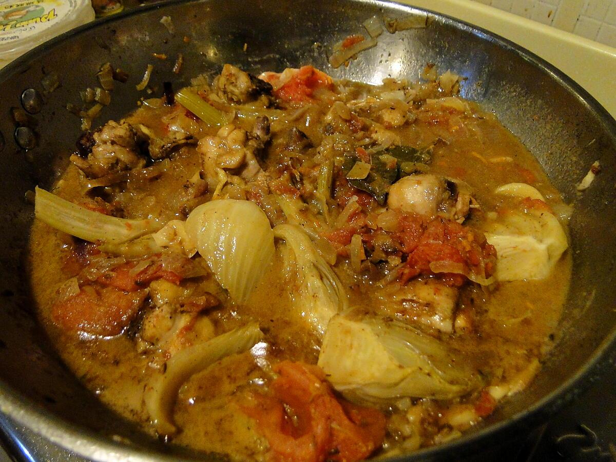 recette Poulet à l'ail et au fenouil