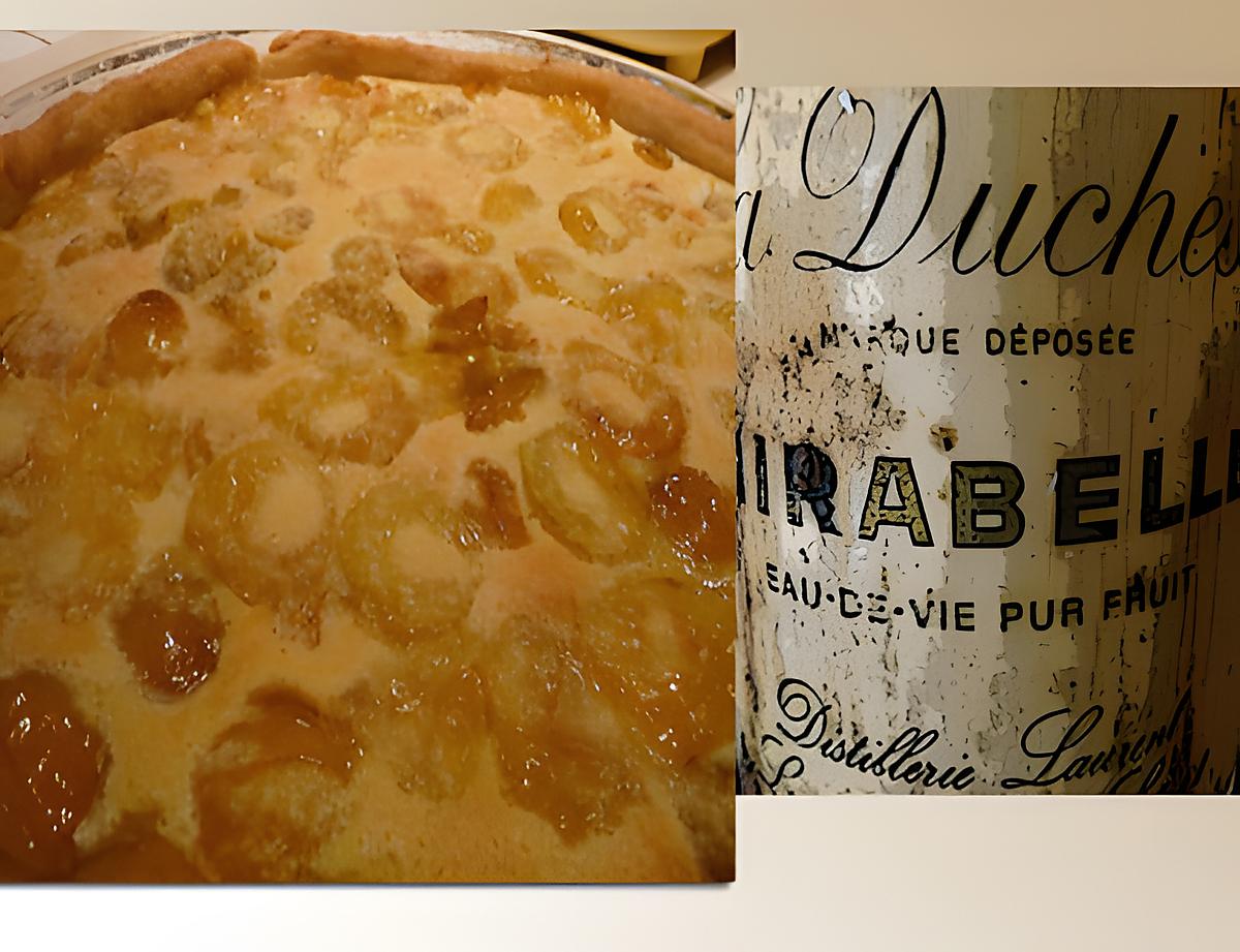 recette Tarte chaude aux mirabelles