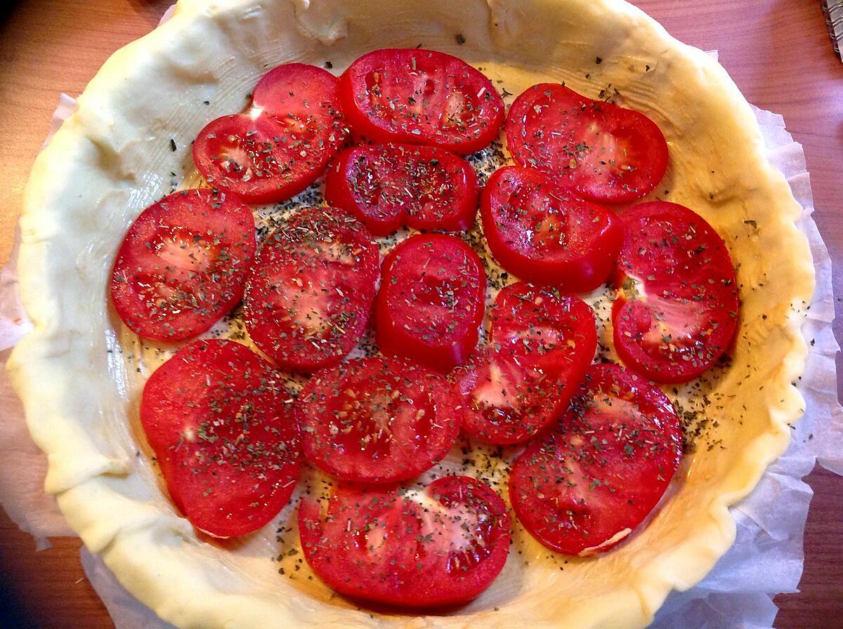recette Tarte à la tomate et au jambon