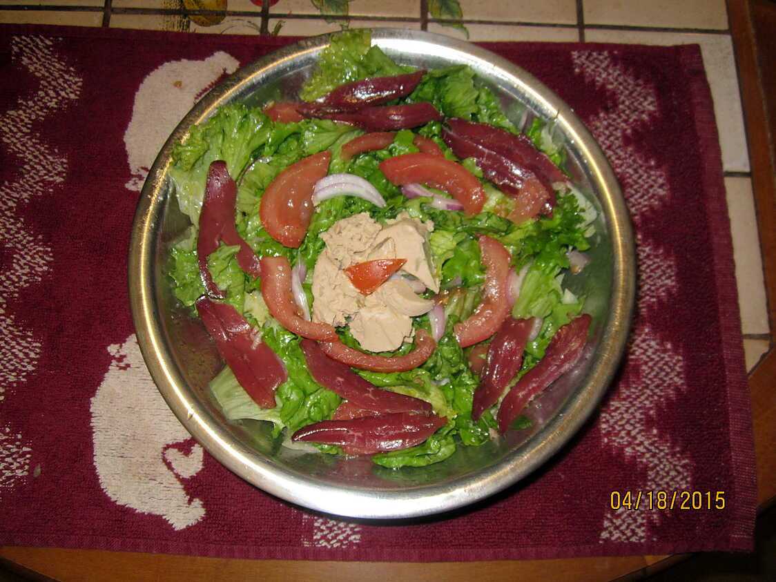 Recette de SALADE FOLLE POUR GRANDS GOURMANDS