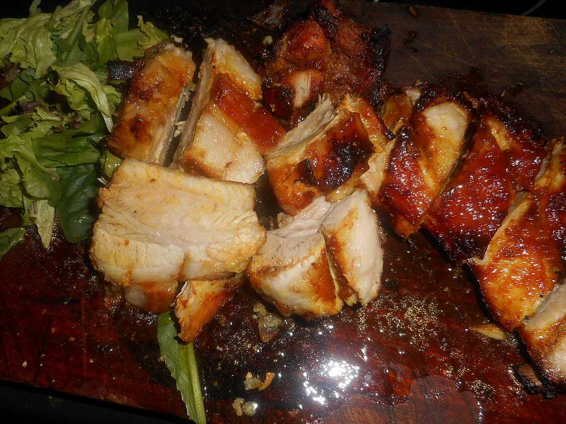 Recette de Poitrine de porc croustillante