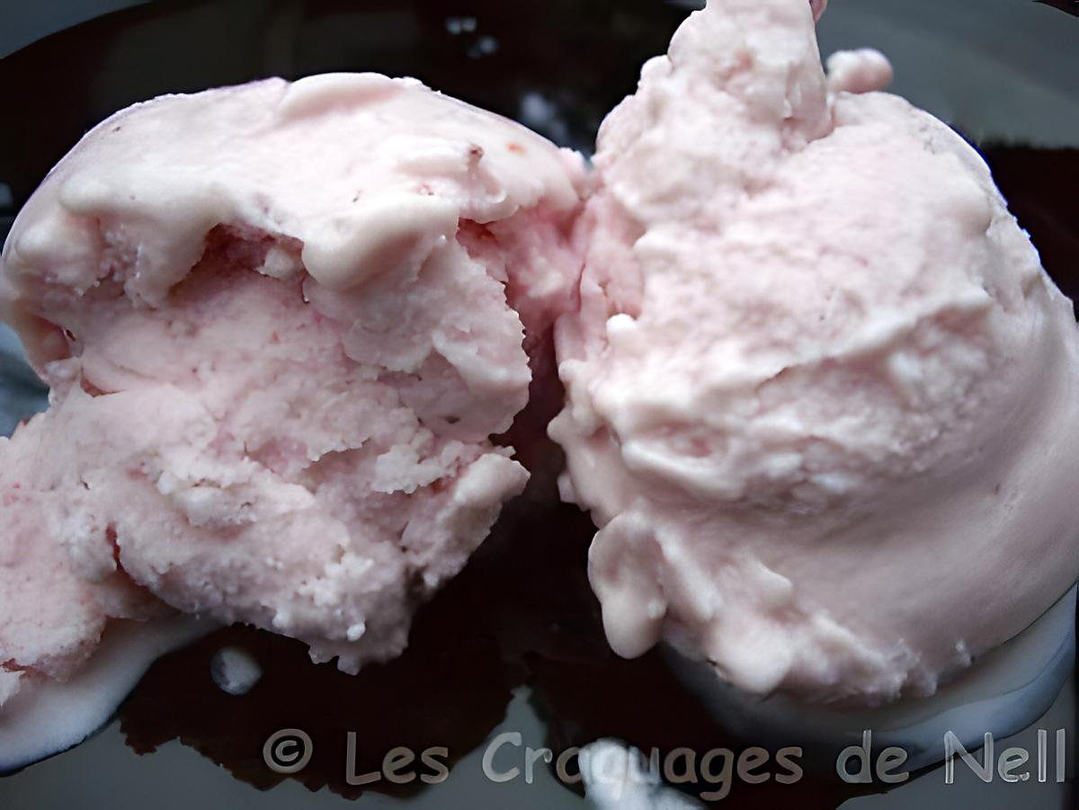 recette Glace au yaourt à la fraise