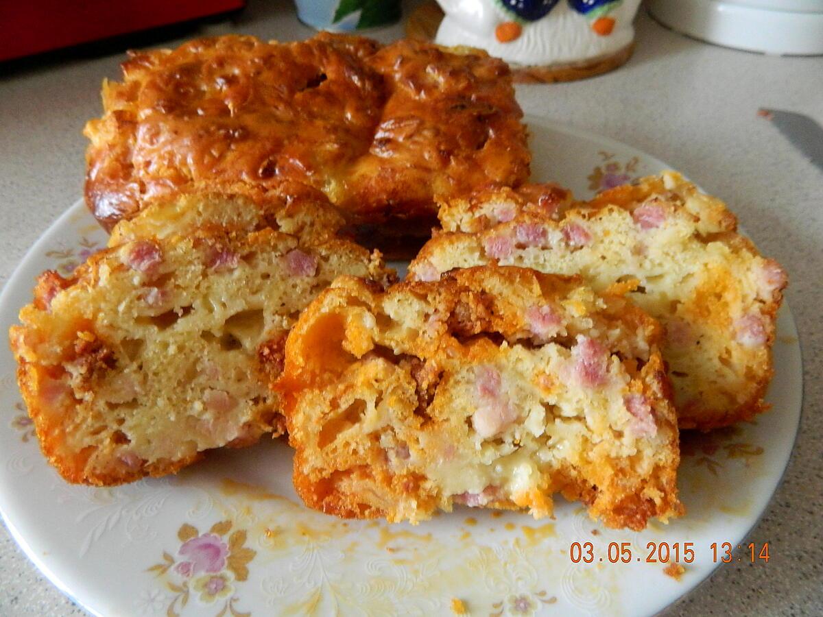 recette Cake chorizo mozzarella lardons