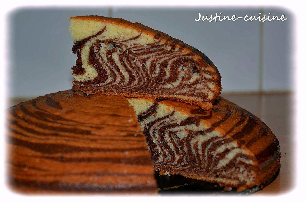 recette Zebra cake