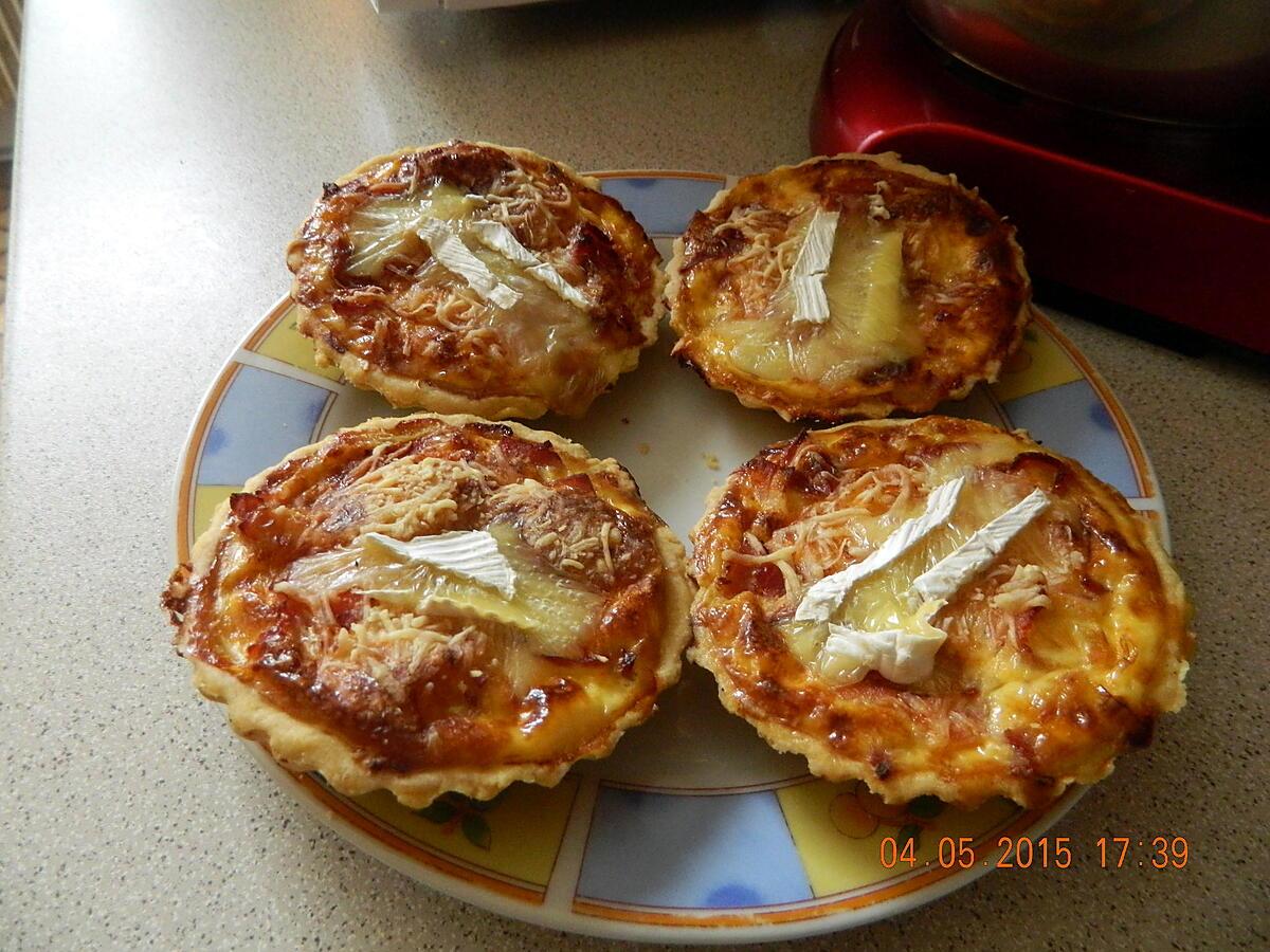 recette Tartelettes au jambon fromage