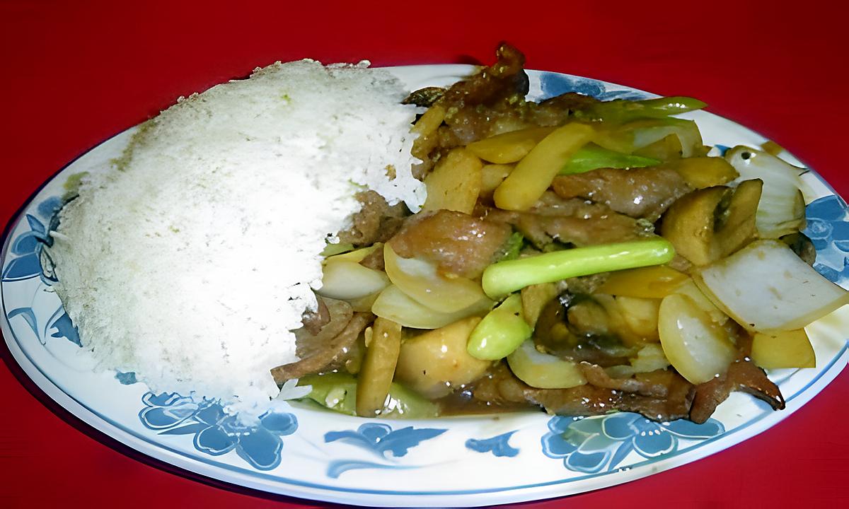 recette Chop Suey de Boeuf