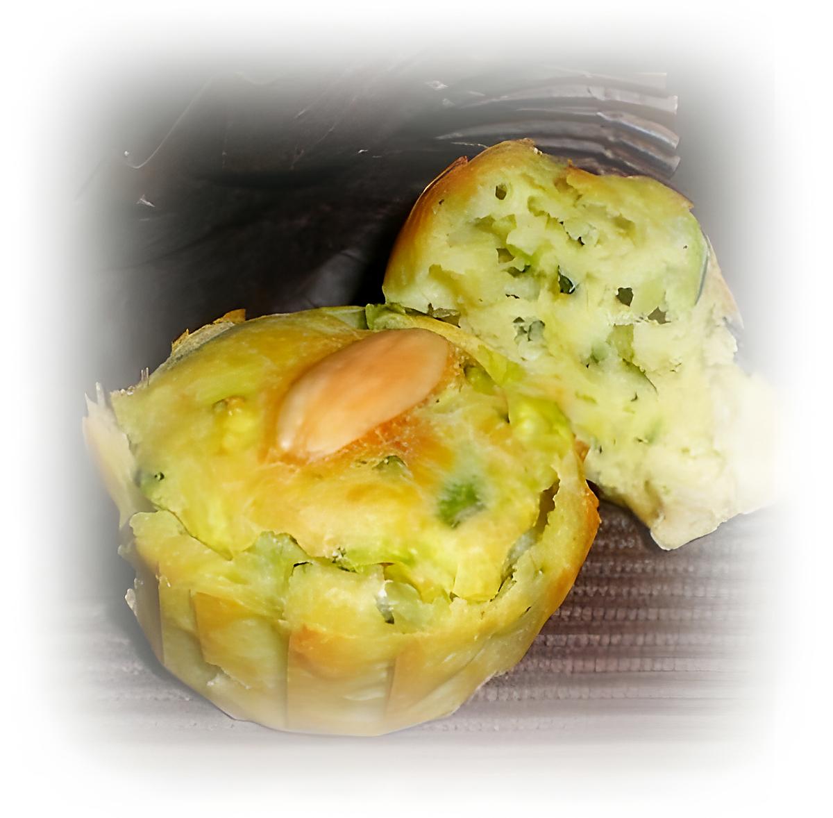 recette Mini-cakes courgettes parmesan amandes