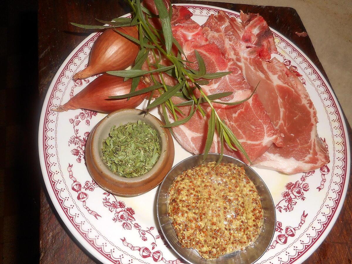 recette Cote de porc a l estragon