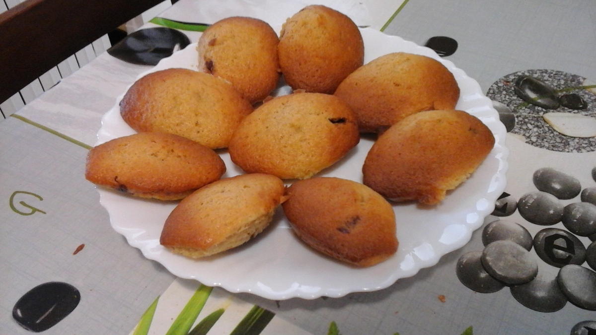 recette MADELEINES FOURREES AU NUTELLA