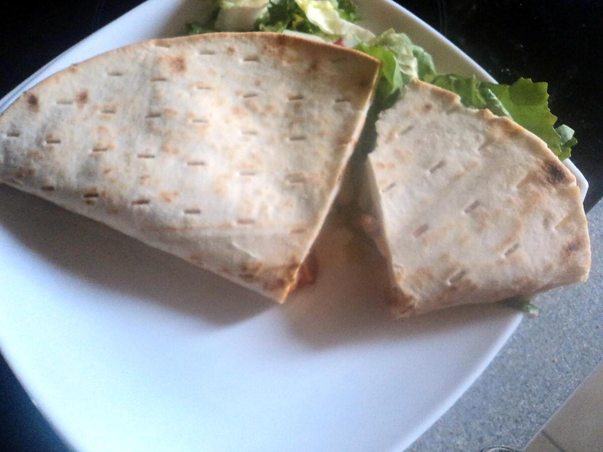 recette Piadina tomate mozzarella , jambon de parme