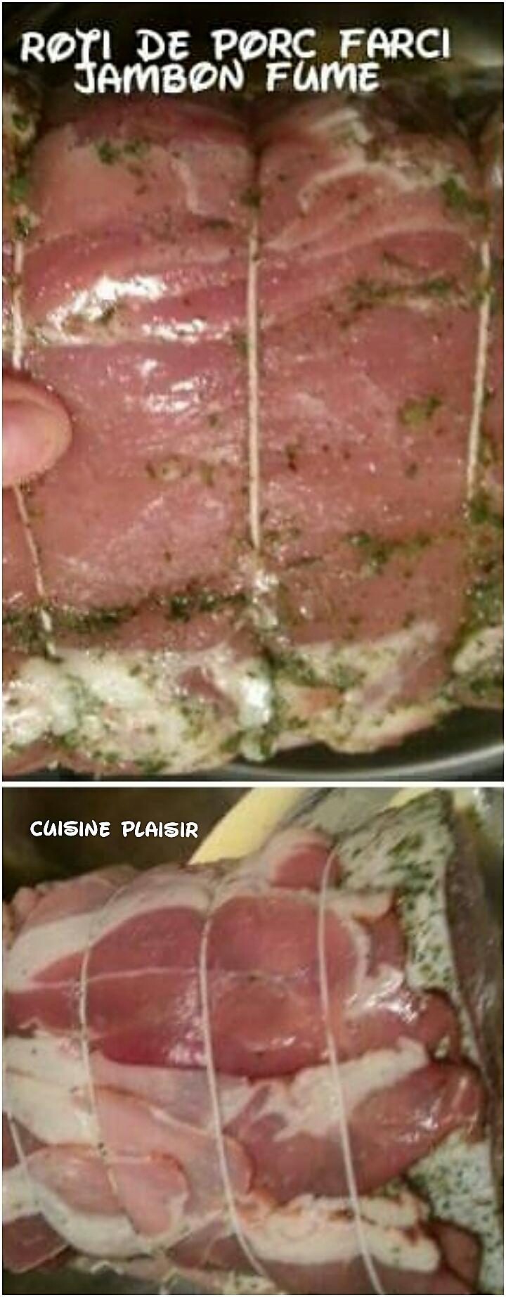 recette Rôti de porc farci