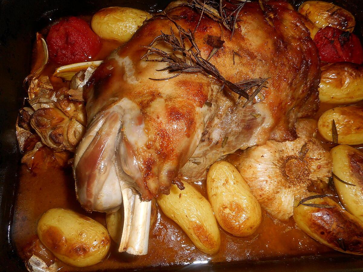 recette Epaule d agneau rotie au romarin