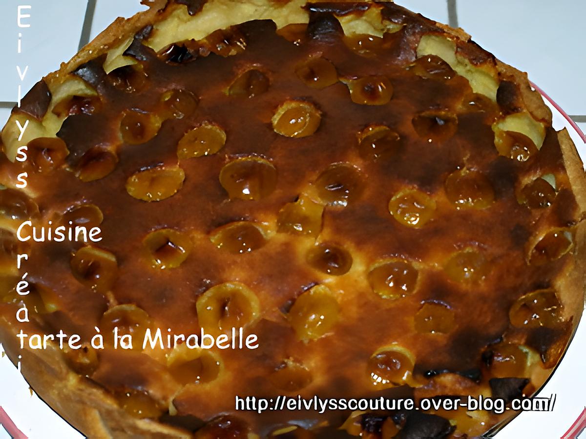 recette Tarte à la mirabelle