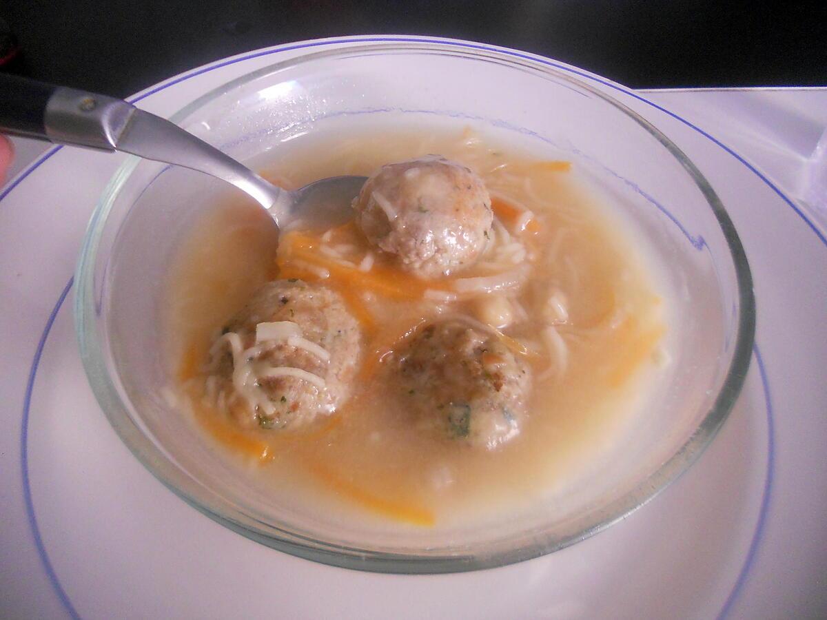 recette Soupe au boulettes