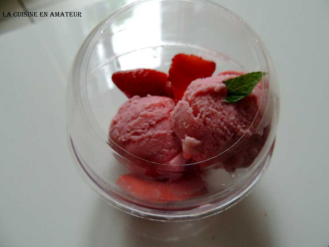 Recette de Glace maison fraises et mascarpone