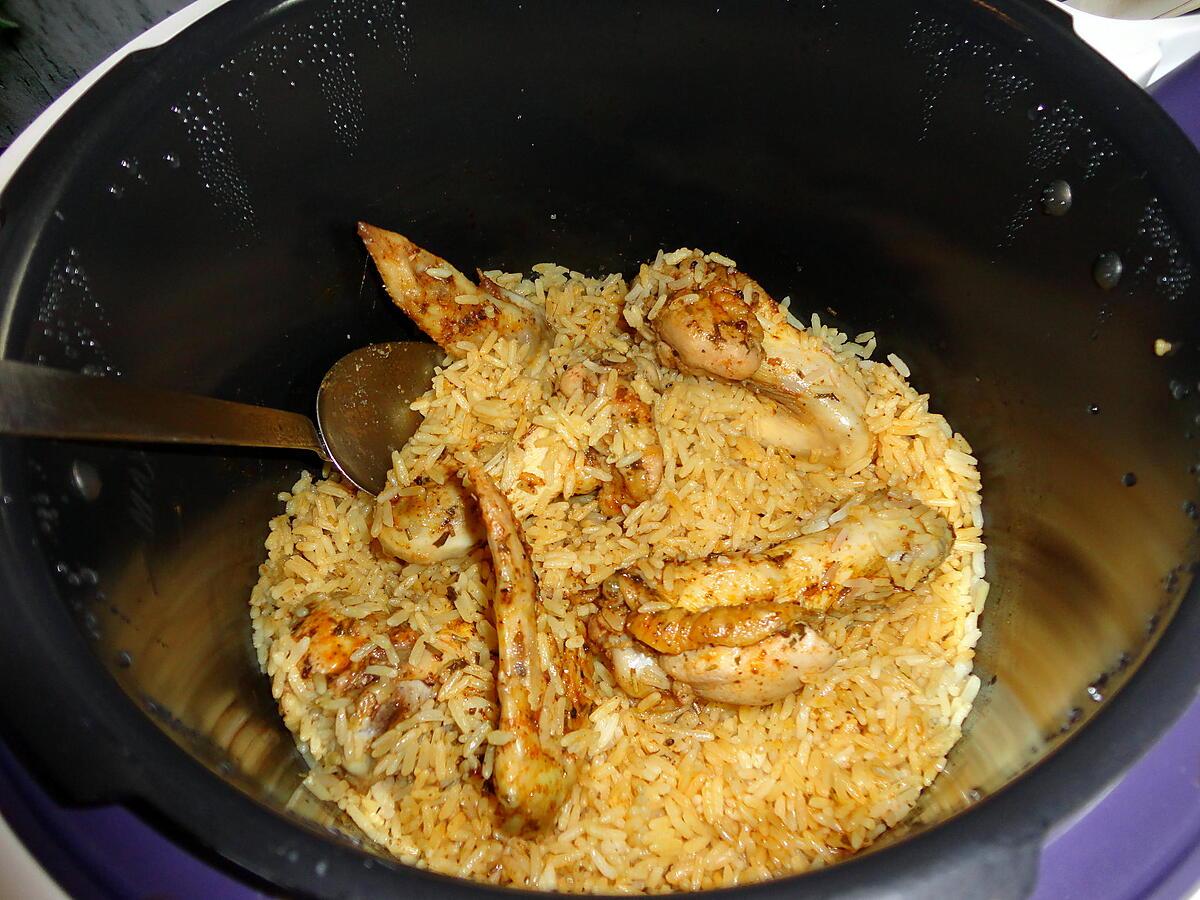 recette ailes de poulet aux epices et son riz