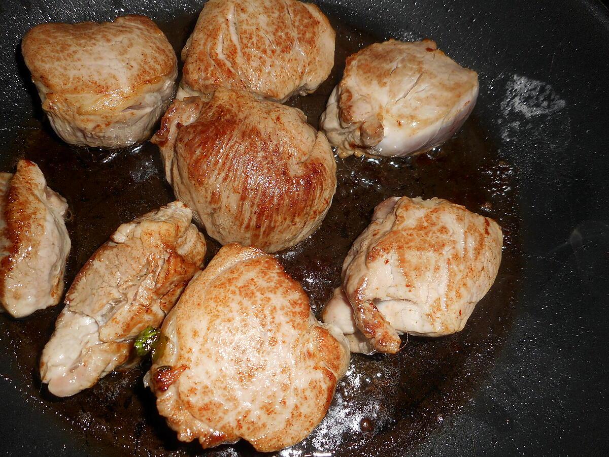 recette Médaillon de filet mignon de porc au poivre vert
